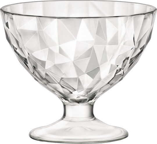 Bormioli Rocco Ice Cream Serving Bowl Round Glass Transparent with Diameter 10.2cm