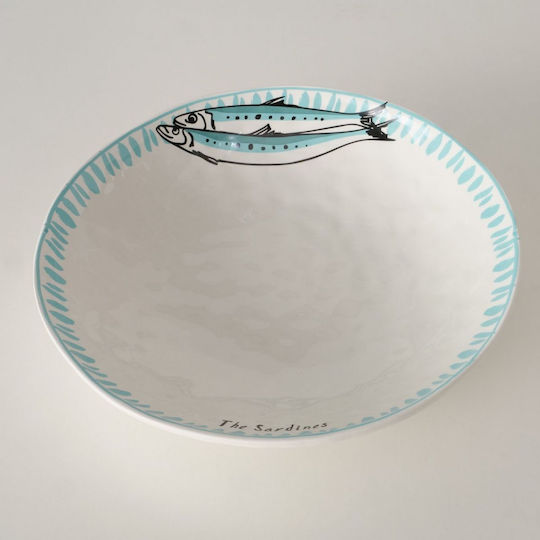MSA Servierschale Rund aus Porzellan Weiß mit Durchmesser 33cm