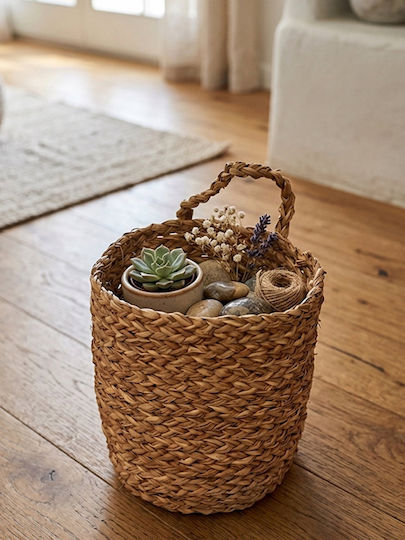 Polihome Dekorative Körb Rattan Braune 15x15cm