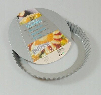 Patisse Non-stick Aluminum Tart Baking Pan with Removable Bottom Top 30x30cm