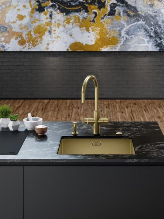 Franke Mythos Water Küchenarmatur Zähler Gold