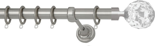 Import Hellas Μεταλλικό Κουρτινόξυλο Νο 9 Φ25mm -250εκ.