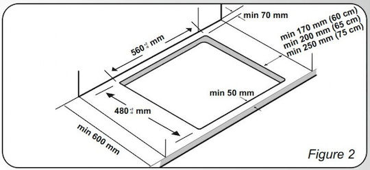 Candy Idea Εστία Υγραερίου Αυτόνομη Inox 59.5x51εκ. Ασημί