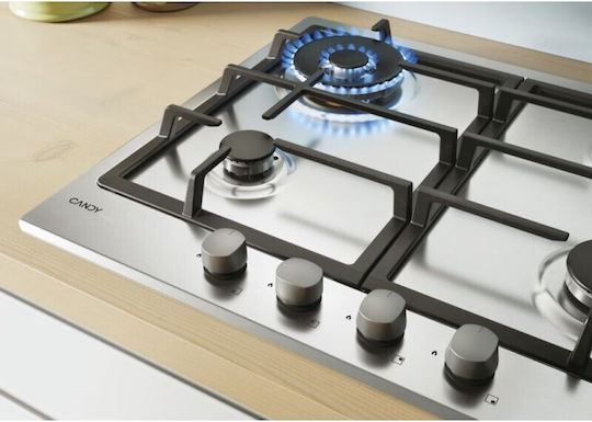 Candy Idea Εστία Υγραερίου Αυτόνομη Inox 59.5x51εκ. Ασημί