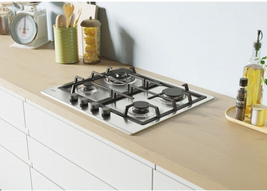 Candy Idea Εστία Υγραερίου Αυτόνομη Inox 59.5x51εκ. Ασημί