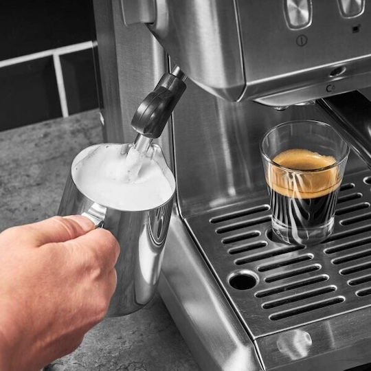 Αυτόματη Μηχανή Espresso 1600W Πίεσης 15bar με Μύλο Άλεσης Ασημί 42619