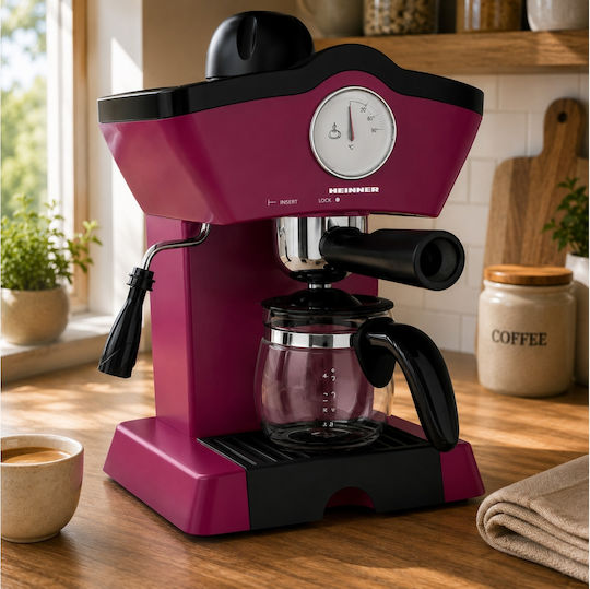 Heinner Charm Еспресо машина 800W Налягане 5bar Лилава HEM-200BG