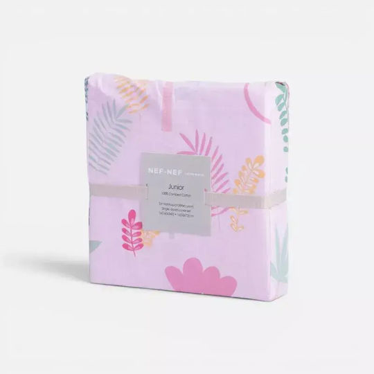Nef-Nef Homeware Wild & Sweet Комплект Детска Завивка Единична с Калъфка за Възглавница Памучна Розова 160x240см