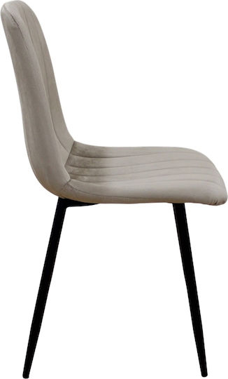 Ess- und Küchenstühle Samt Cappuccino 45x53x86cm