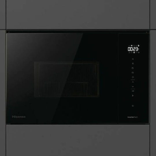 Hisense Eingebauter Mikrowellenofen mit Grill 25lt Schwarze