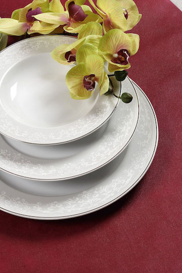 Cryspo Trio Passion Beige Porcelain Dinnerware Set 20pcs