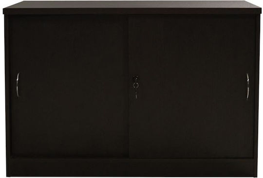 Ντουλάπι Γραφείου Ξύλινο με Κλειδαριά Wenge 100x45x69cm
