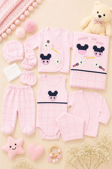 Concon Newborn Clothing Set for Girl for 0-3 months 10pcs