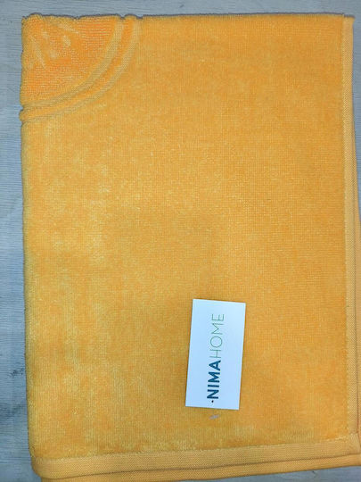Nima Kiwi Handtuch aus 100% Baumwolle in Orange Farbe 50x70cm