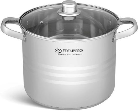 Edenberg Pots Set Made of Stainless Steel Silver Matte 3 Pieces