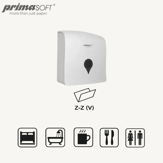 Prima Soft Dozator de hârtie alb PS-090202