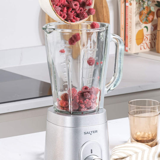 Salter Aspen Mixer mit Glas Kanäta 1,5 l 600W Inox