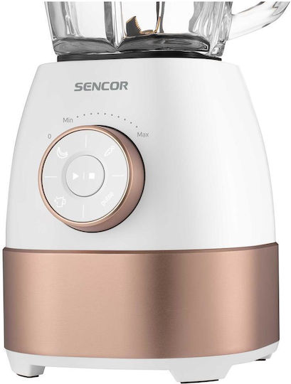 Sencor Μπλέντερ με Γυάλινη Κανάτα 1.5 lt 1800W Λευκό SBL 5870GD