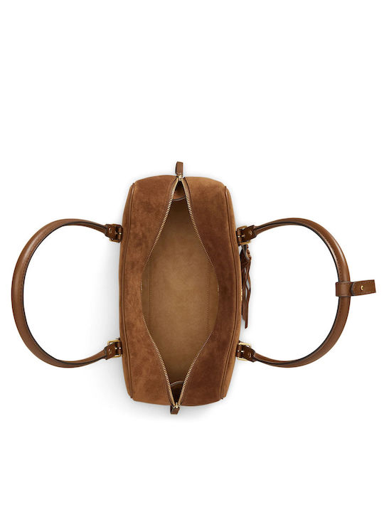 Lauren Women's Shoulder Bag Suede Brown