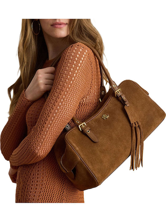 Lauren Women's Shoulder Bag Suede Brown