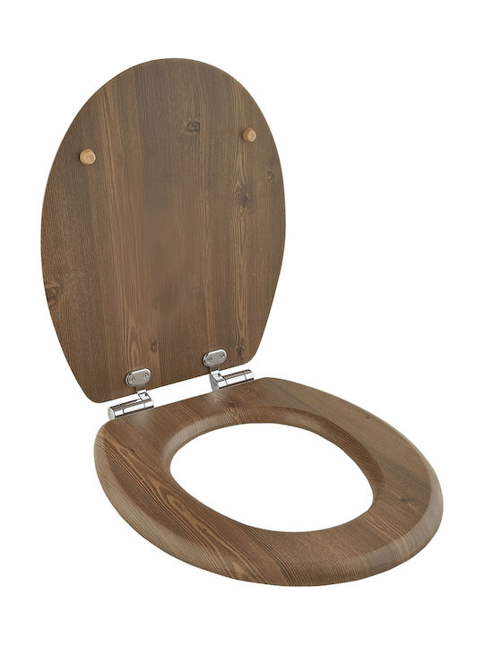 AWD Interior Plastic Toilet Seat 45.5x37cm Brown