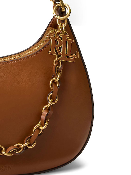 Lauren Leather Women's Shoulder Bag Beige
