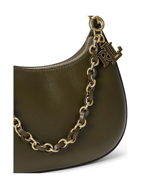 Lauren Leather Women's Shoulder Bag Green