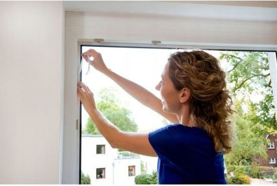 Tesa Comfort Moskitonetz Für Fenster Mit Klebeband Dauerhaft Weiße 130x150cm