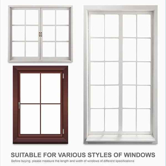 Delight Mosquito Net Window with Velcro Fixed Polyester Black 100x100cm