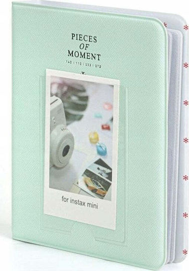 Loveinstant 64 Pcs Photo Album Fujifilm Instax Mini 12 11 40 9 8 7s Evo Liplay Link 2 Se Pastel Green