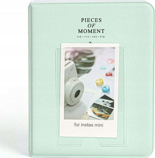 Loveinstant 64 Pcs Photo Album Fujifilm Instax Mini 12 11 40 9 8 7s Evo Liplay Link 2 Se Pastel Green