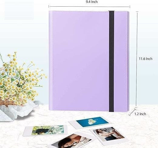 Loveinstant Album На снимки 360 Zdjęć До Fujifilm Instax Mini Xiaomi Polaroid Canon Hp Kodak Fioletowy