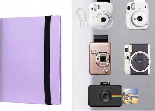 Loveinstant Album На снимки 360 Zdjęć До Fujifilm Instax Mini Xiaomi Polaroid Canon Hp Kodak Fioletowy