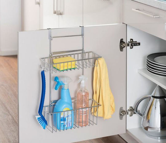 Wenko Κρεμαστό Ράφι Inox 32x47x47εκ. Γκρι
