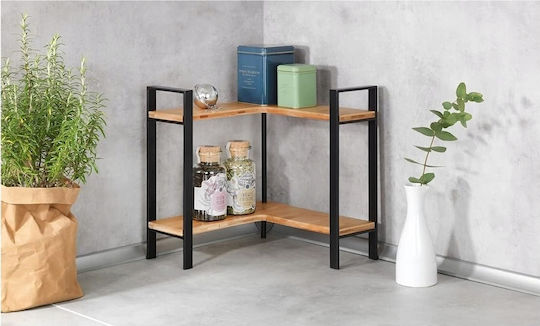 Wenko Lou Holz Tischspiel Basis 30x30x33cm Schwarz