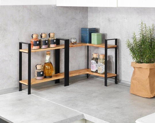 Wenko Lou Holz Tischspiel Basis 30x30x33cm Schwarz