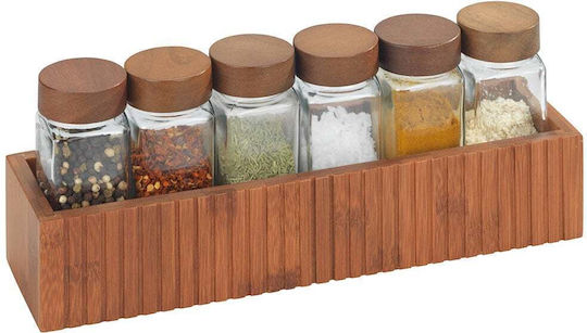 Wenko Kitchen Organization Shelf Rack Wooden 30x8x8cm Brown