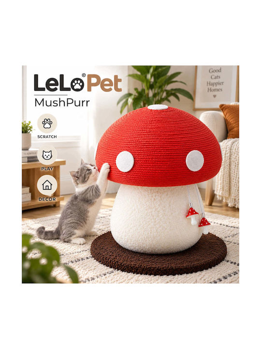 Lelo Pet Kratzbaum Katzenbaum Rot 29x29x36cm