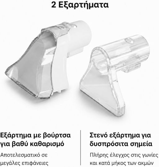 Ryer Aspirator Compact Pentru Covoare Umede Și Uscate 350W Cu Recipient Din Plastic 0.8L Albă