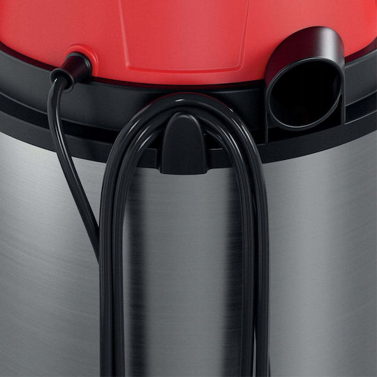Einhell TC-VC 1540S Прахосмукачка за мокро / сухо почистване 900W с инокс контейнер 15 л сребриста