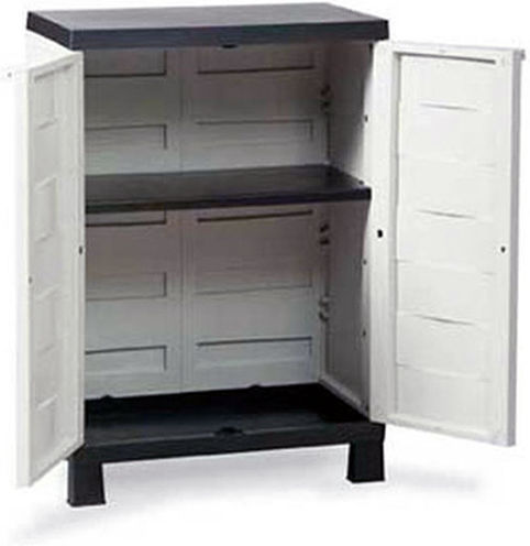 Double Door Wardrobe BPC4000 Plastic with 1 Shelf 68x38x92cm