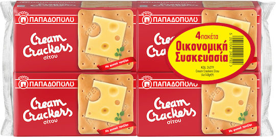 Παπαδοπούλου Crackers Cream Crackers 6x175gr