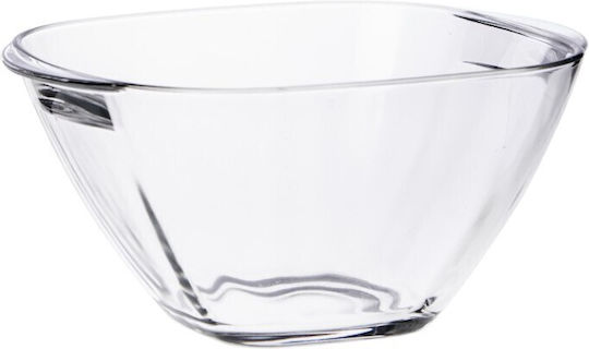 Borgonovo Glass Salad Bowl Transparent 19x19x19cm
