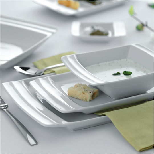 Ready Салатна купа от Порцелан Бял 17x24см 6бр