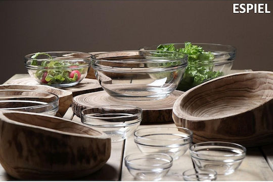 Espiel Chef Salatschüssel Glas Transparent 26.2x26.2x11.3cm