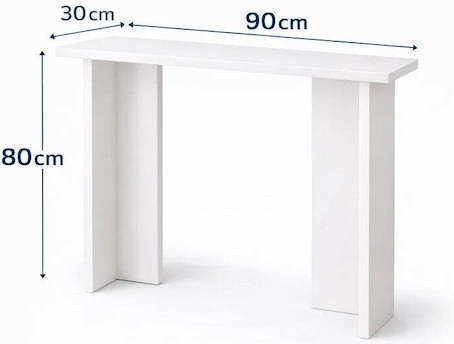 Wooden Beige Console L90xW80xH80cm