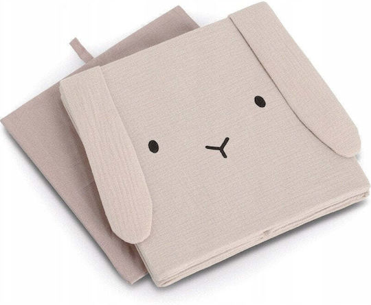 Kinder Aufbewahrungsbox Faltbar aus Stoff Beige 28x28x28cm 1Stück