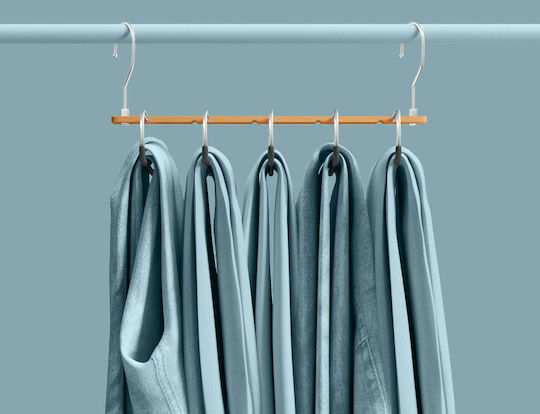 5Five Foldable Metallic Clothes Hanger for Pants Silver