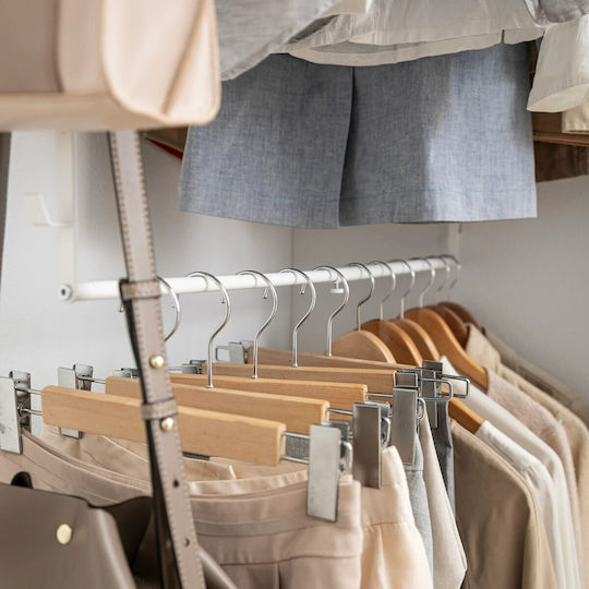 Yamazaki Metallic White Clothes Hanger