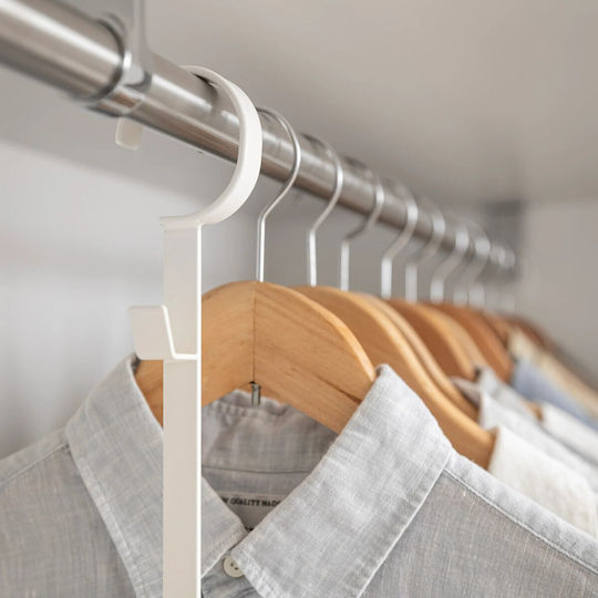 Yamazaki Metallic White Clothes Hanger